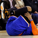 Illustration for article titled Mike Woodson Says Carmelo Anthony Asked Out Of The Game Before Injuring His Knee